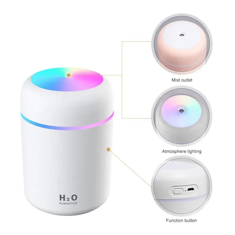 Mini Air Humidifier With Essential Oil Diffuser