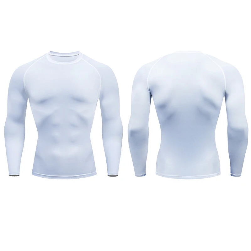 Men Compression Fitness Tight Long Sleeve Sport Shirts | Gym Sportswear Dry Fit Rashguard