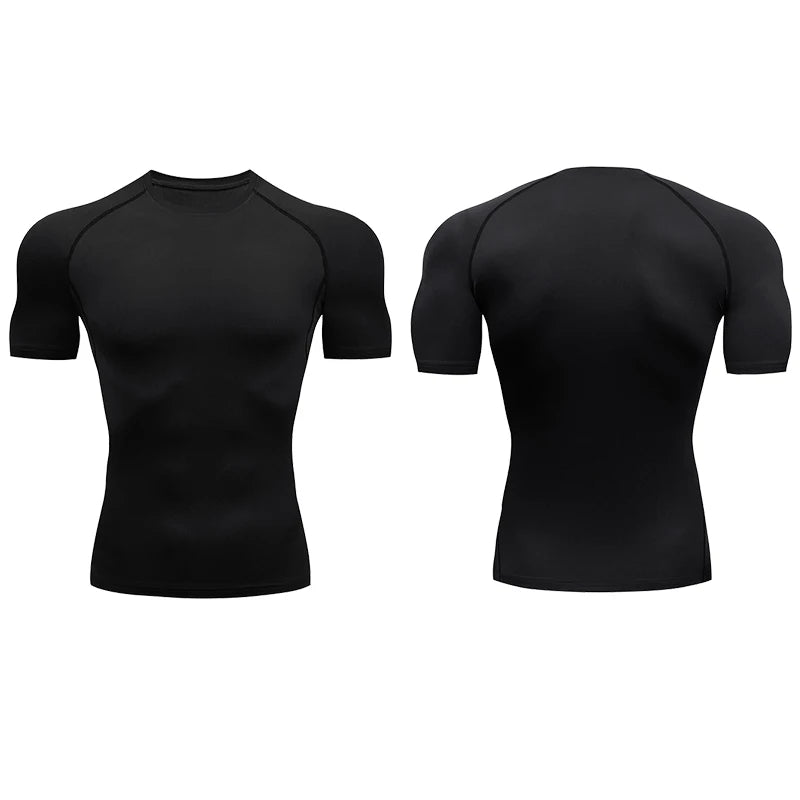 Compression T Shirt | Men Summer Sportswear Elastic Quick Dry Sport Tops