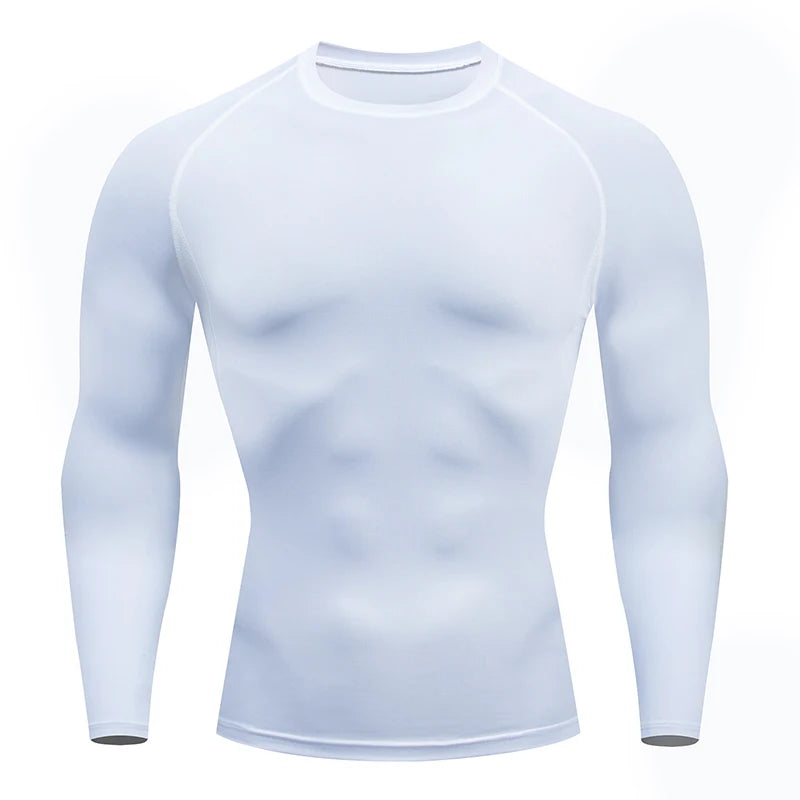 Men Compression Fitness Tight Long Sleeve Sport Shirts | Gym Sportswear Dry Fit Rashguard