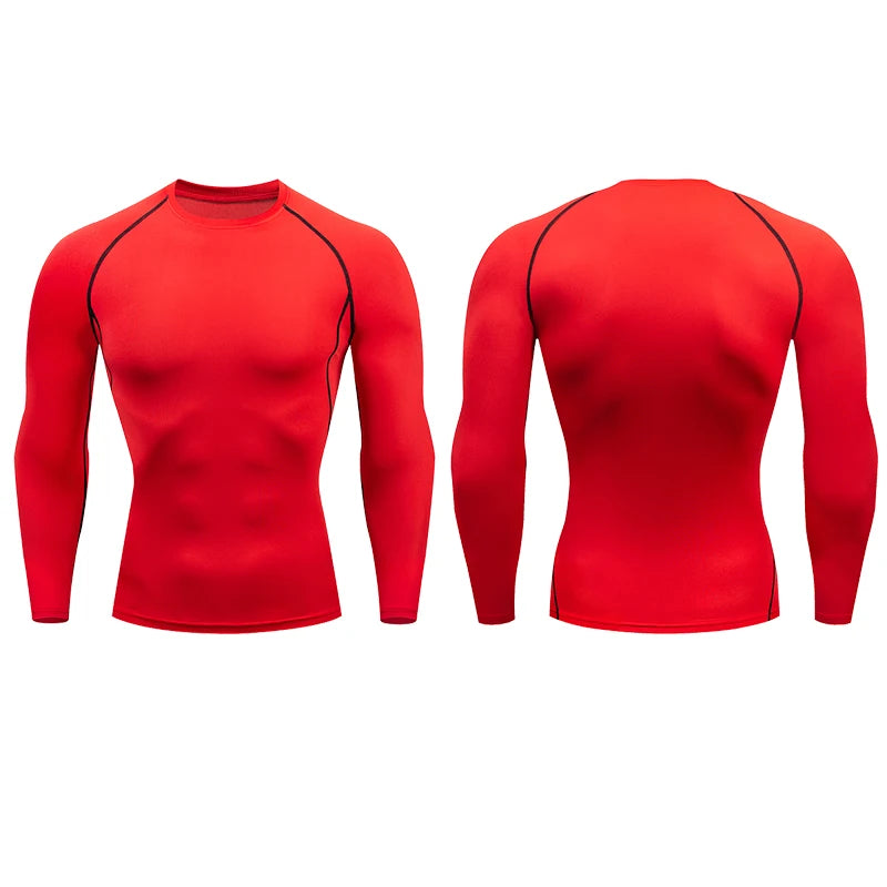 Men Compression Fitness Tight Long Sleeve Sport Shirts | Gym Sportswear Dry Fit Rashguard