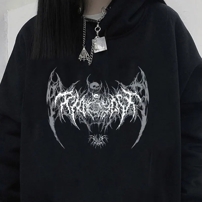 Unisex White and Black Affliction Hoodie