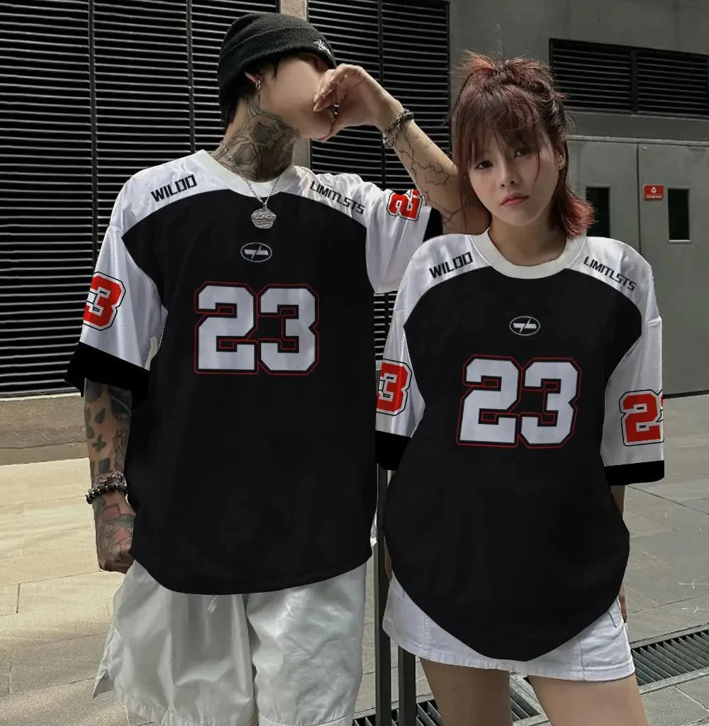 New Men's T-shirt | Couple's Oversized Short Sleeved T-shirt Fashion |  Basketball Shirt Sports Clothing Top