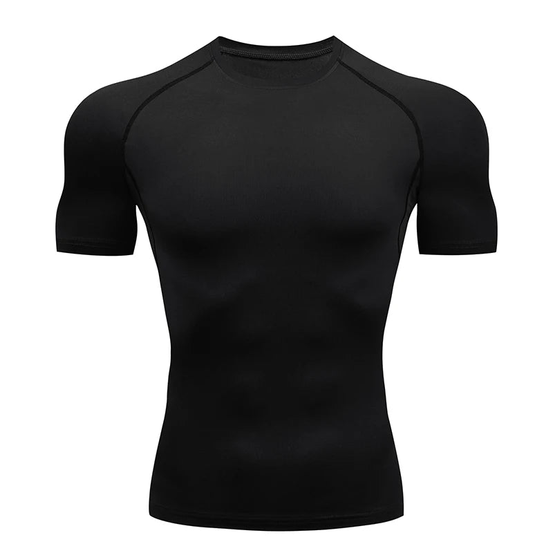 Compression T Shirt | Men Summer Sportswear Elastic Quick Dry Sport Tops