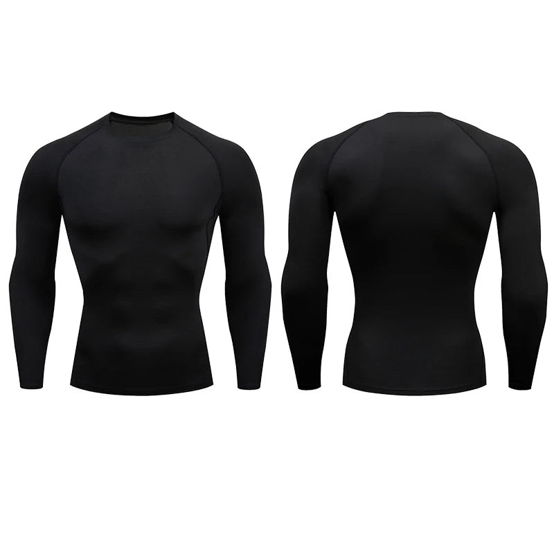 Men Compression Fitness Tight Long Sleeve Sport Shirts | Gym Sportswear Dry Fit Rashguard