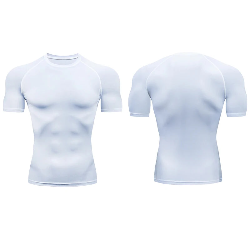 Compression T Shirt | Men Summer Sportswear Elastic Quick Dry Sport Tops