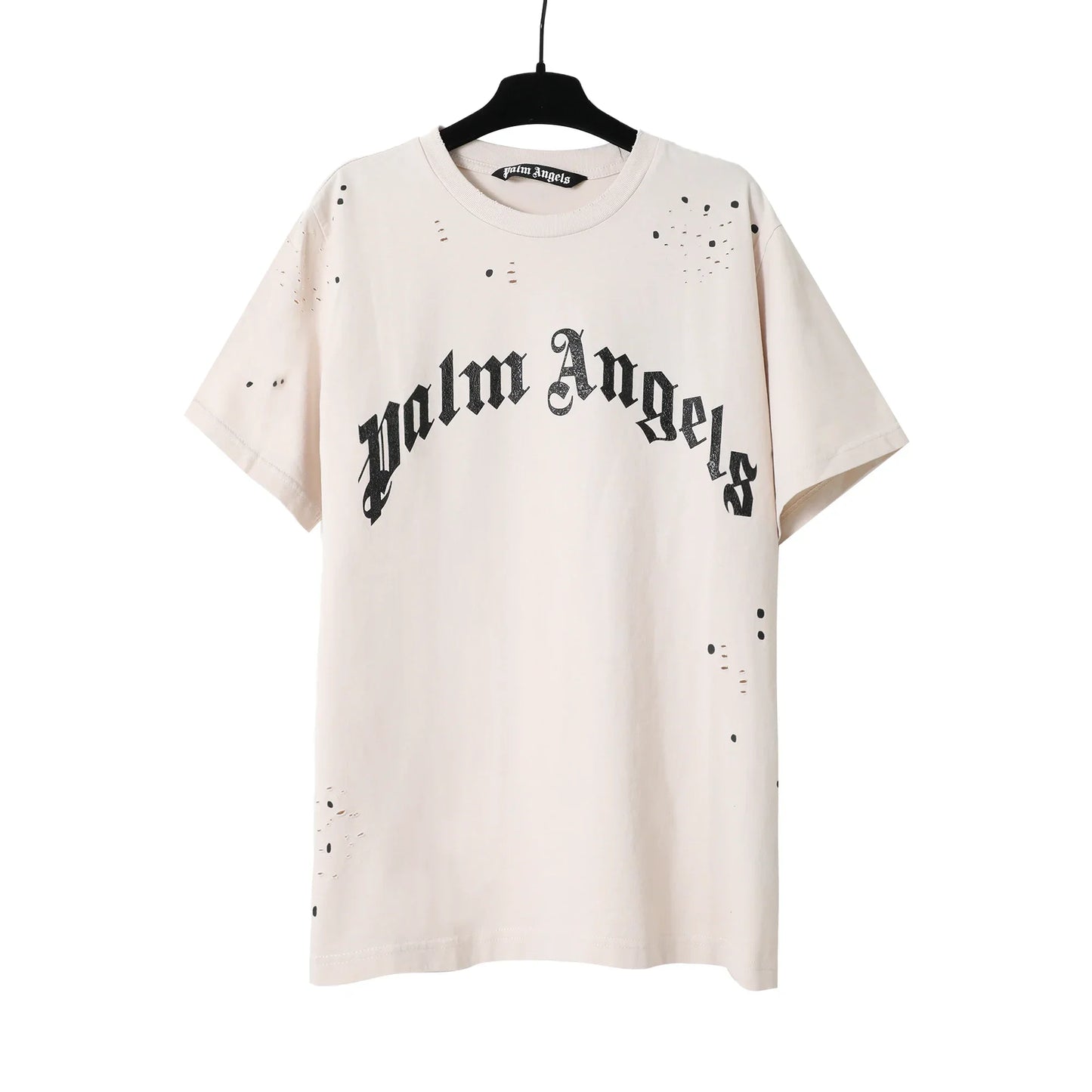 Palm Angels Summer Fashion |  Ink Splash Holes Short-Sleeved T-Shirt